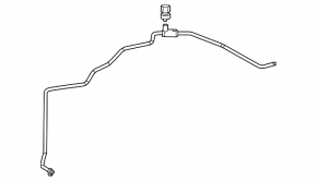 Air conditioner tube heater-condenser Toyota Rav4 13-18