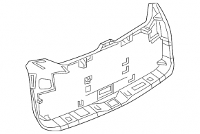Nissan Murano z52 15-19 trunk door trim beige