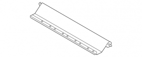 Black panoramic blind for Mitsubishi Outlander 22-25