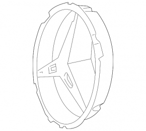 Mercedes CLA 14-19 Radiator Grill Emblem Base