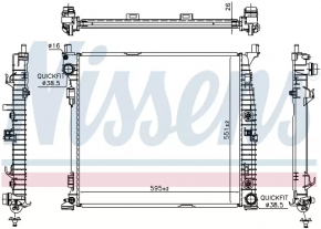 Automatic transmission oil cooler Mercedes S-class W222 14-20