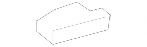 Lower right radiator support for Mercedes A-class V177, 19-22 tires