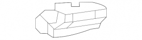 Lower right radiator support for Mercedes A-class V177, 19-22 tires