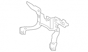 Hood lock strip Mazda 3 14-18 BM