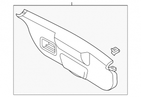Lower tailgate trim Ford Fiesta 14-19 5d black scratches