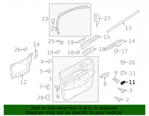 Ford Escape MK3 13-19 Rear Left Inner Door Handle Cap