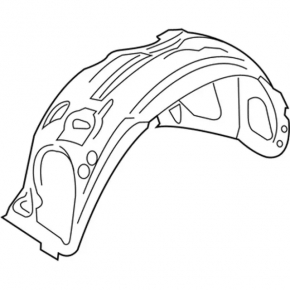 Front left fender liner for Lincoln MKC 15-19