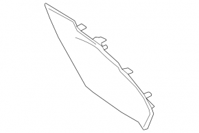 Lincoln MKC 15-19 black center console trim, front right side