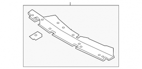 Ford Escape MK3 2017-2019 TV trim panel with scratches