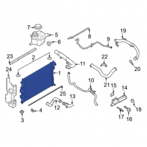Radiator cooling water Ford Explorer 20-