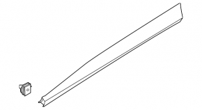 Door trim lower front right Ford Mustang Mach-E 21-23 black gloss