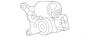 Actuator motor for heater ventilation in Land Rover Range Rover Velar 18-23