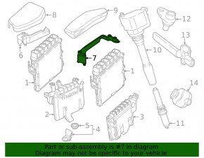 Bracket ECU engine computer left BMW X7 G07 19-20 N63
