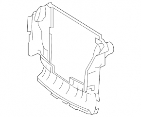 Radiator Deflector Center Mercedes W164 ML M272 M273