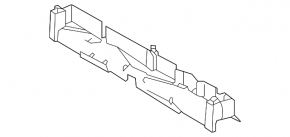 Upper radiator deflector Toyota Highlander 20-