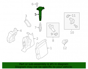 Ignition coil for Mitsubishi Outlander 17-22 2.4, PHEV