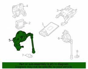 Front Left Body Tilt Sensor Cadillac ATS 13-