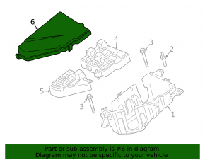 Volvo XC60 18-23 Underhood Fuse Box Cover