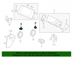 Front left door buzzer for Honda CRV 17-22 Foster