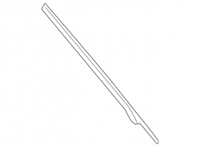 Left rear curtain guide trim for Audi A6 C8 19-23 gray