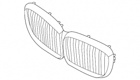 BMW X5 G05 19-25 2024-25 radiator grille, with illuminated