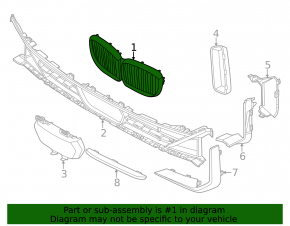 BMW X5 G05 19-25 2024-25 radiator grille, with illuminated