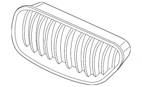 Left radiator grill for BMW 6 Series F06 F12 12-18 (without M6, without M package, without night vision)