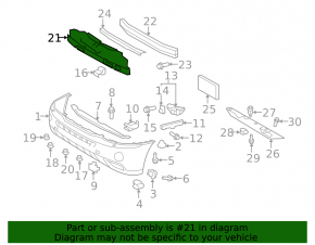 Lexus RX400h 04-08 Front Bumper Absorber