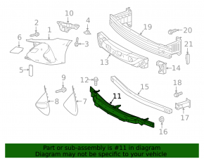 Front Bumper Absorber Lower Toyota Prius 50 Prime 17-22