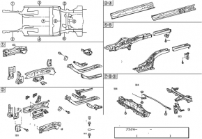 Left side member bump stop for Lexus CT200h 11-17 type 2