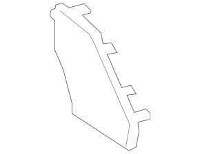 Front panel trim side left Toyota Sienna 15-20 black