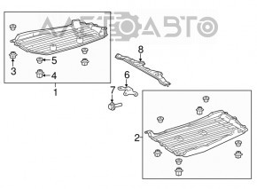 Rear left protection Toyota Camry v40