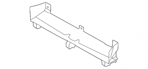 Lower center front bumper mount for Subaru Outback 10-14