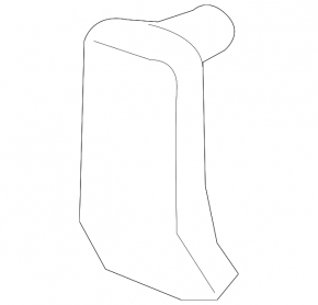 Upper front right trunk arch trim cap for Lexus CT200h 11-17 black