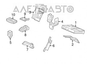 Key smart Acura MDX 14-20 5 buttons