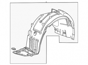 Front right fender liner for Honda HR-V 23-25