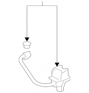 Rear left body tilt sensor Lexus LX570 13-21