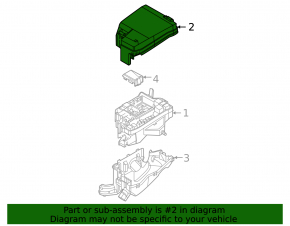 Hyundai Sonata 20-23 HEV Underhood Fuse Box Upper Cover