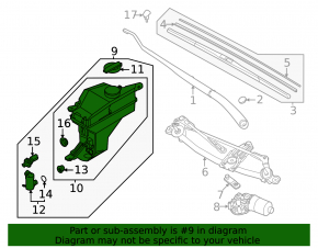 Kia EV6 22-24 Windshield Washer Reservoir Assembly