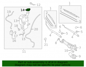 Kia Niro 17-22 Windscreen Washer Cap