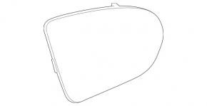 Left mirror element Mercedes A-class V177 19-22 heated, auto-dimming, BSM
