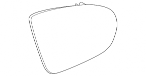 Left mirror element Mercedes A-class V177 19-22 heated, auto-dimming, BSM
