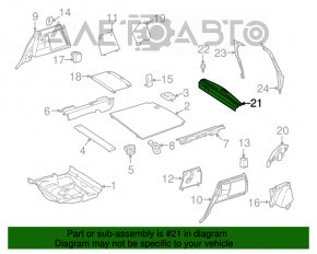 Mercedes W164 ML Trunk Door Trim