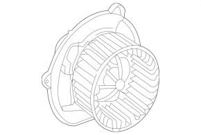 Motor fan 3rd row heater Mercedes GLS-class X166 13-19