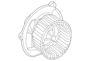 Motor fan 3rd row heater Mercedes GLS-class X166 13-19