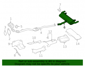 Mercedes GLC 300 20-22 rear muffler with barrel, rusty