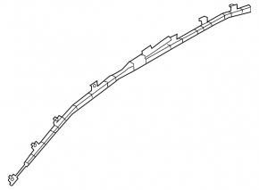 Left side curtain airbag for Mazda 3 19-24 4d Mexico built, rusty squib
