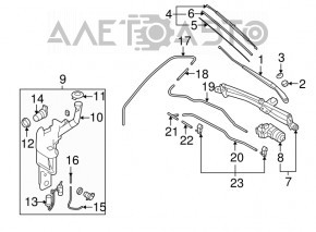 Mazda 3 03-09 Windscreen Washer Reservoir
