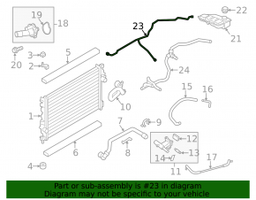 Cooling pipe return Ford Escape MK3 13-16 2.0T