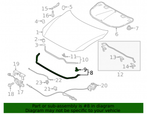 Front hood seal Mazda 6 13-21